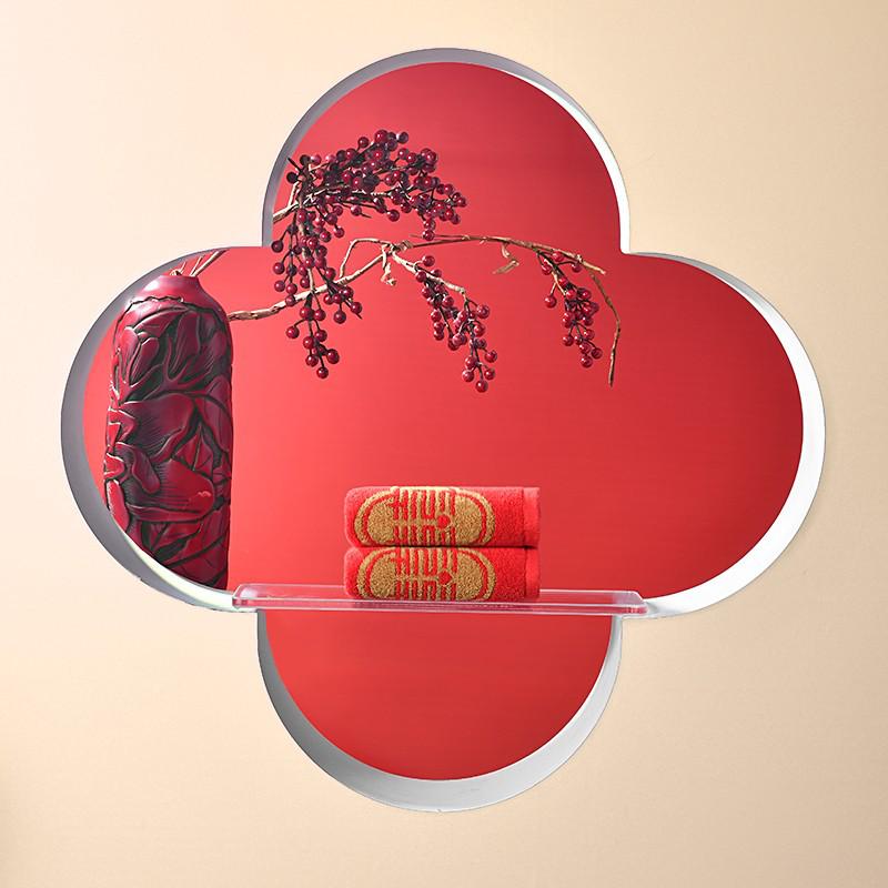 Jie Liya Double Happiness Red Wedding Souvenir Cotton Towel