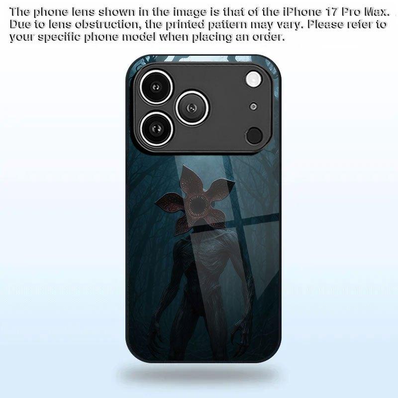 Креативный дизайн закаленное стекло чехол для телефона подходит для iPhone17 16 15 14 13 12 11 Pro/Max/Plus противоударный защитный задний чехол