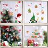 Christmas Window Decal Santa Claus Snowflake Stickers Winter Wall Decals For Kids Rooms New Year Christmas Window Decorations