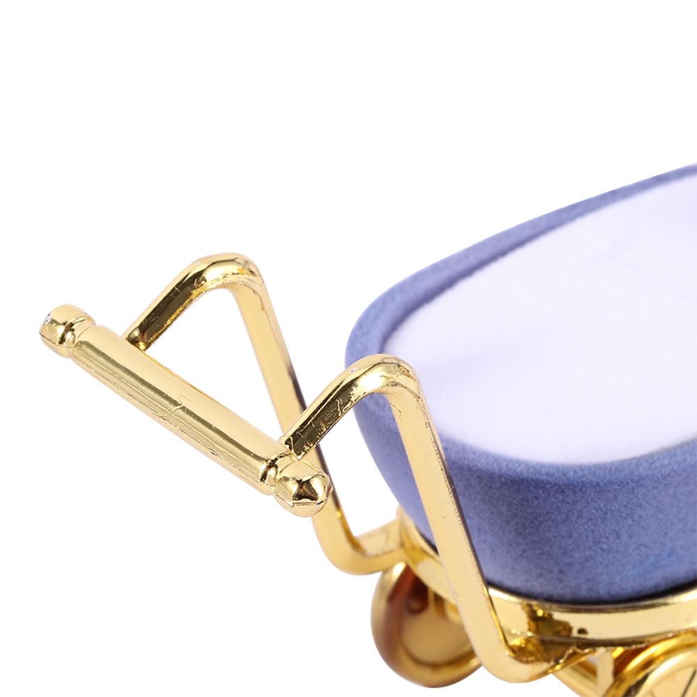 1Pcs Fashion Necklaces Box Velvet Stroller Ring Box Gift Case Jewelry Display Holder Storage Case