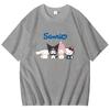 Летняя Новая Женская Футболка HelloKitty Милая Футболка Одежда С Принтом Букв Хлопок Мода Повседневная С Коротким Рукавом Женский Топ