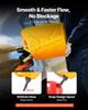 VEVOR Metal Fuel Container, 20 L, Fuel Jerry Can with Spout and Comfort Handle, 6 L/min Max Flow Rate