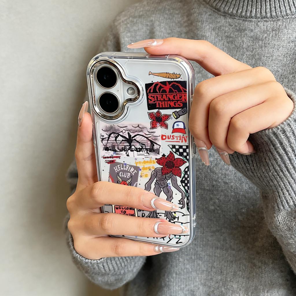 Горячий чехол для телефона S-Stranger things для iPhone 17 16e 16 15 14 13 12 11 mini Pro Max X XR XSMAX 8 7 Air Plus Прозрачный мягкий чехол