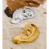 Yhpup Stainless Steel Ear Heart Love Punk Street Brooch Pin Waterproof Plated Clothes Hat Accessories Wholesale Cheap Accessory