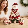 Christmas Tree Patchwork Quilt Set - Santa Claus, Fun and Unique Creative Handmade DIY Patchwork Holiday Party Decorations
