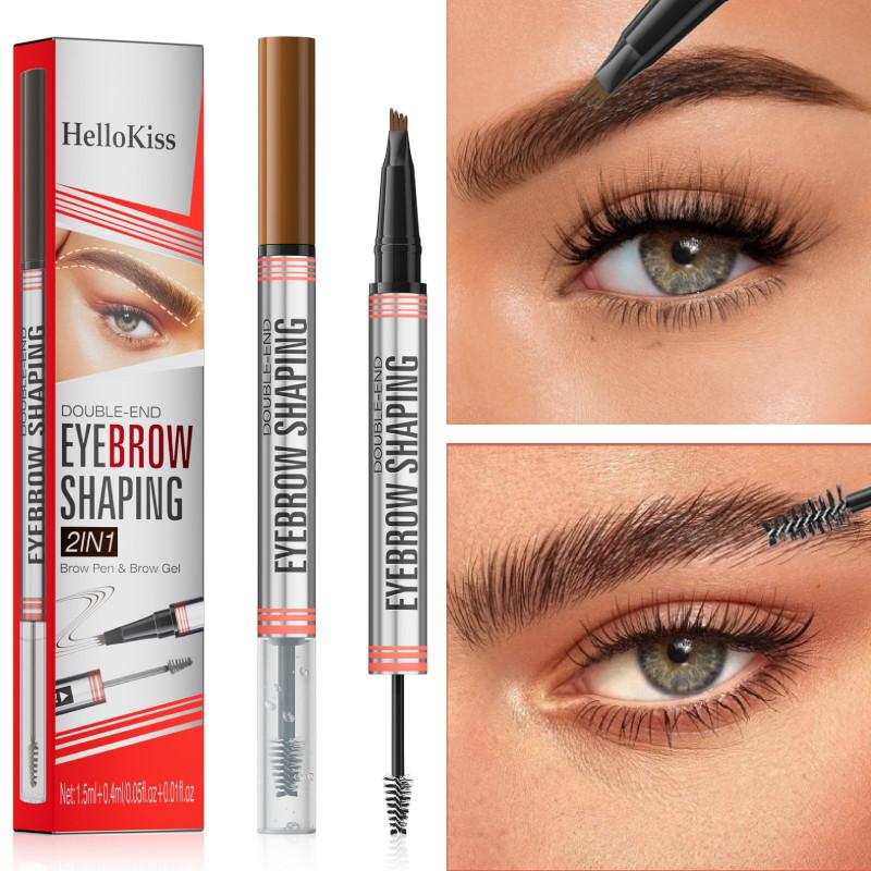 Hellokiss Dual-ended Liquid Eyebrow Pencil With Setting Gel For Perfect Brows