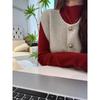 Retro Green Age-Defying Layered Sweater: Women's Soft Half-High Collar Knitwear for Autumn/Winter