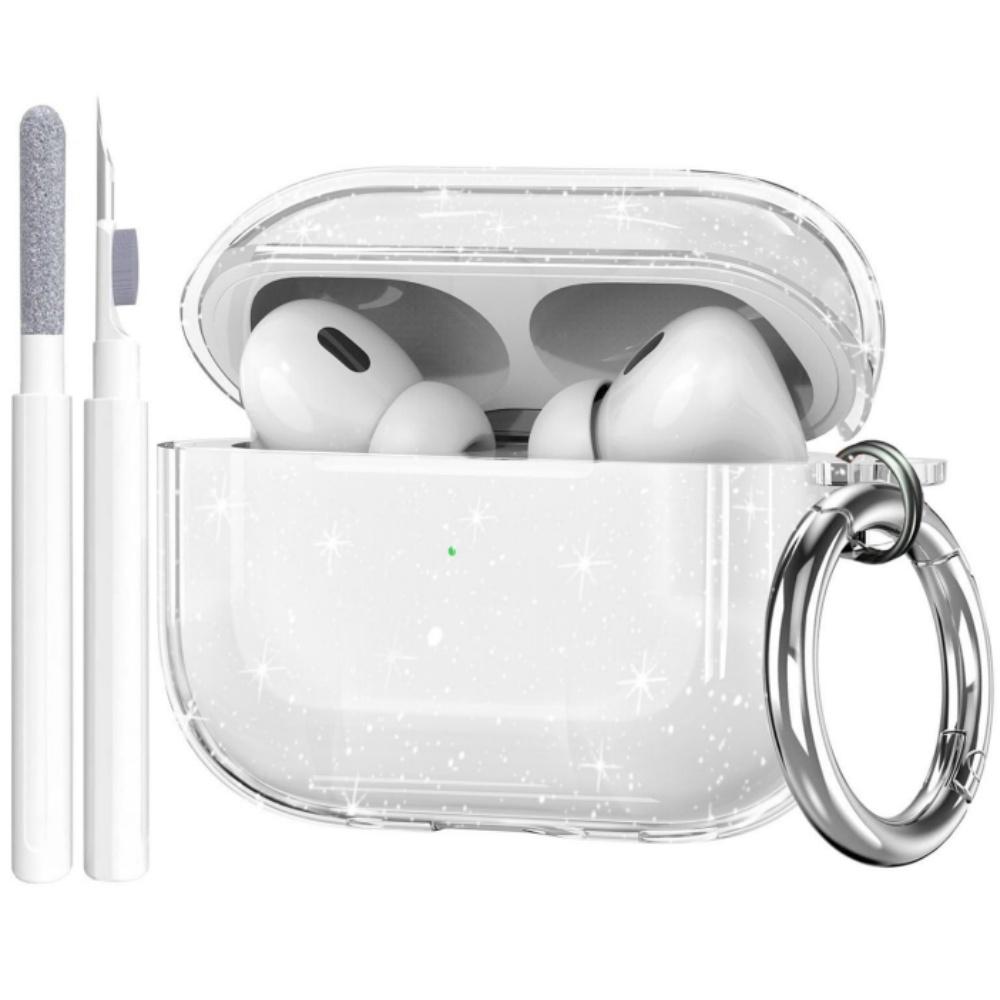 Новый прозрачный чехол для AirPods Pro 3, противоударный защитный чехол с брелоком и чистящей ручкой, чехол-накладка для AirPods Pro 3-го поколения