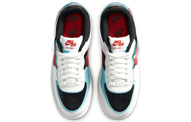 Nike Air Force 1 Low Shadow Выбеленный Аква Малиново-Красный Женские DA4291-100