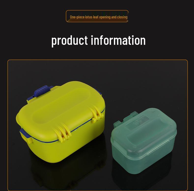 Insulated Breathable Double-Layer Red Worm Bait Box for Sea Fishing