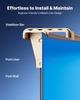 VEVOR Oval Pool Liner, 360 x 623 cm UniBead Swimming Pool Liner for 120 cm Wall Height, Premium Thick Vinyl, Easy Install with Leak-Proof Patches
