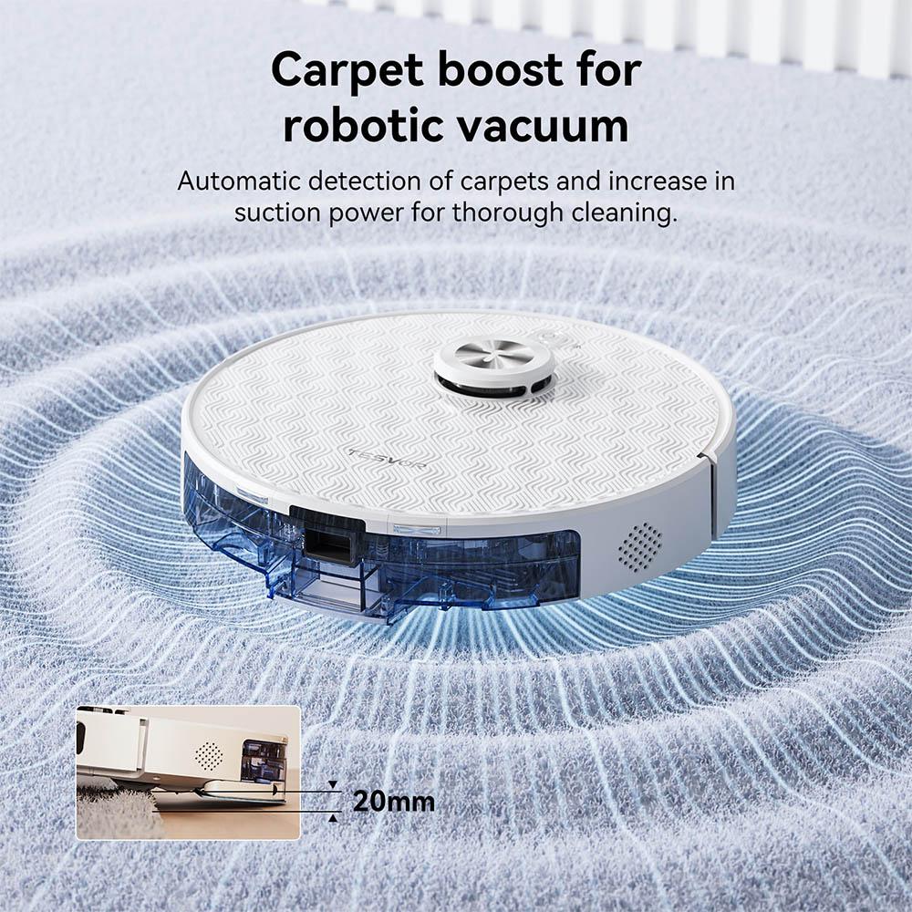 Tesvor S8 Pro 2 In 1 Robot Vacuum Cleaner with Wiping Function, 6000Pa Suction, LiDAR Navigation, 240min Running Time, APP/Alexa Control