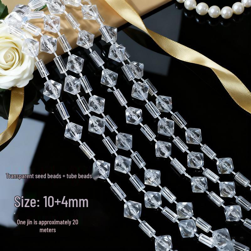 Акриловые бусины НЛО 10 мм для свадебной гирлянды, украшения прохода или люстры