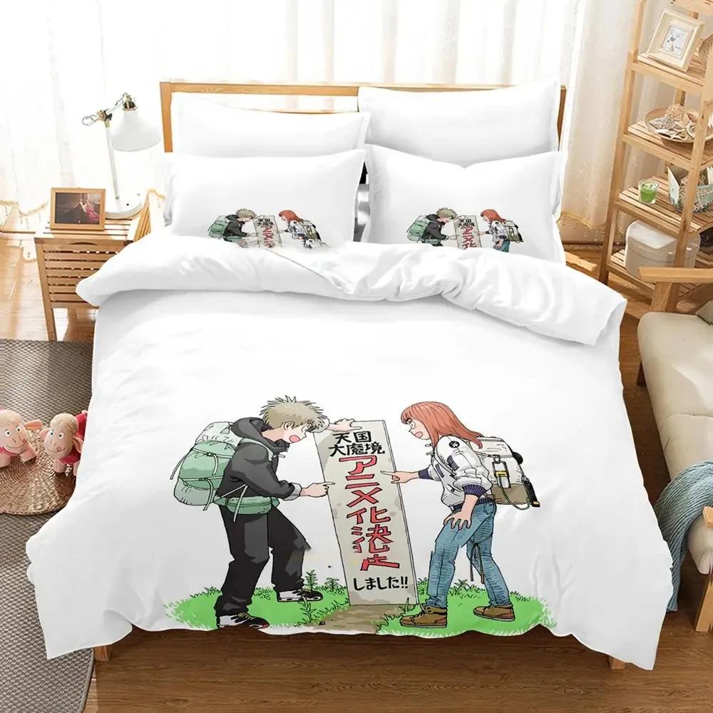 Anime Heavenly Delusion Bedding Set Duvet Cover Bed Set Quilt Cover Pillowcase Comforter King Queen Size Boys Adult Bedding Set