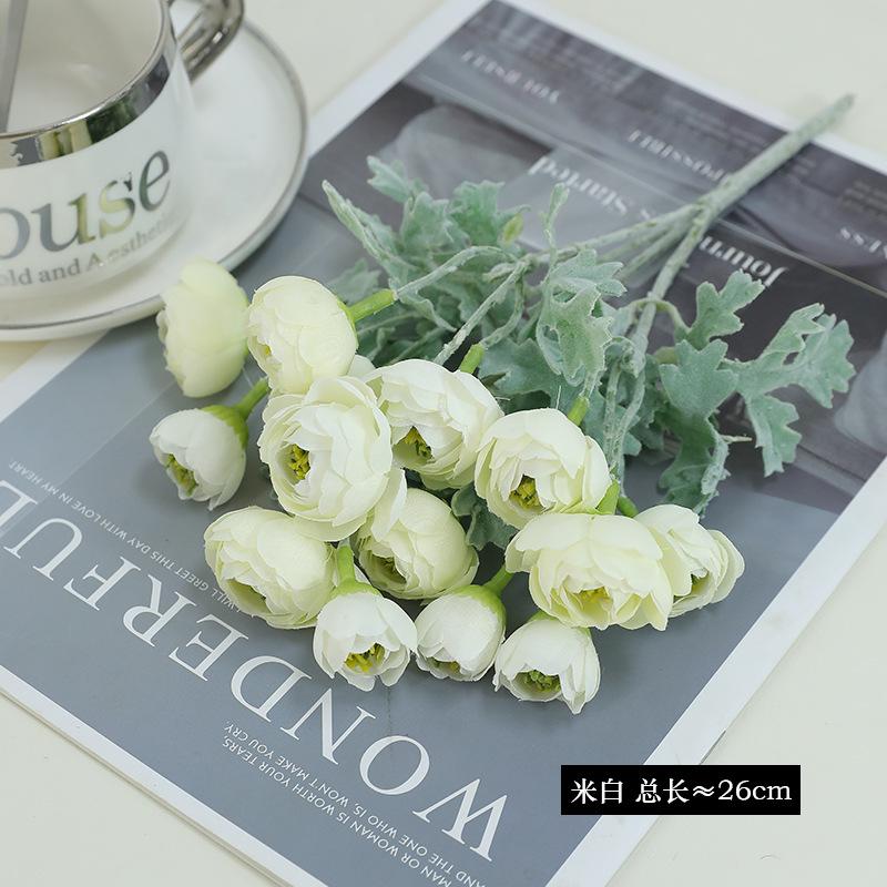 Simulation flower dew lotus bouquet multi-color optional, wedding hall road decoration
