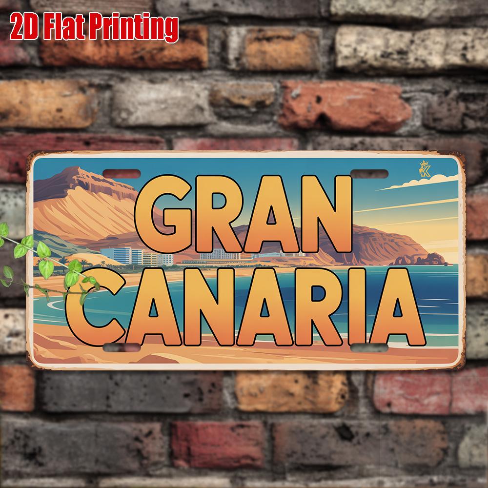 pc Vintage Metal Sign Decorative Use Only Decorative Plaques And SignsAluminum Sign from Gran Canaria Coastal Wall Decor