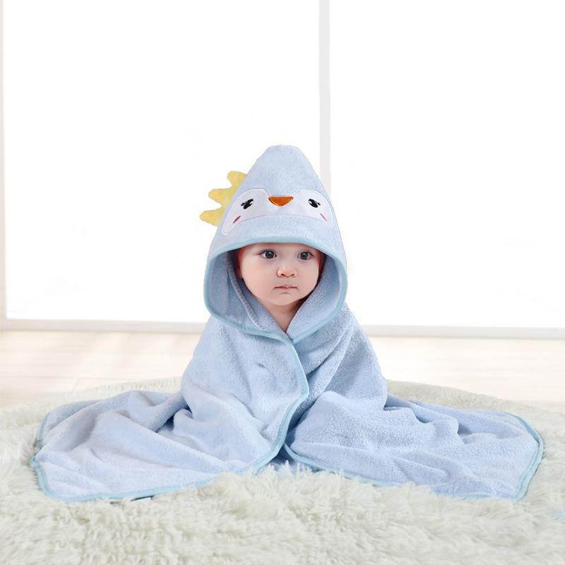 Cartoon Animal Baby Bath Towels Soft Newborn Hooded Towel Blanket Toddler Bathrobe Warm Sleeping Swaddle Wrap for Boys Girls