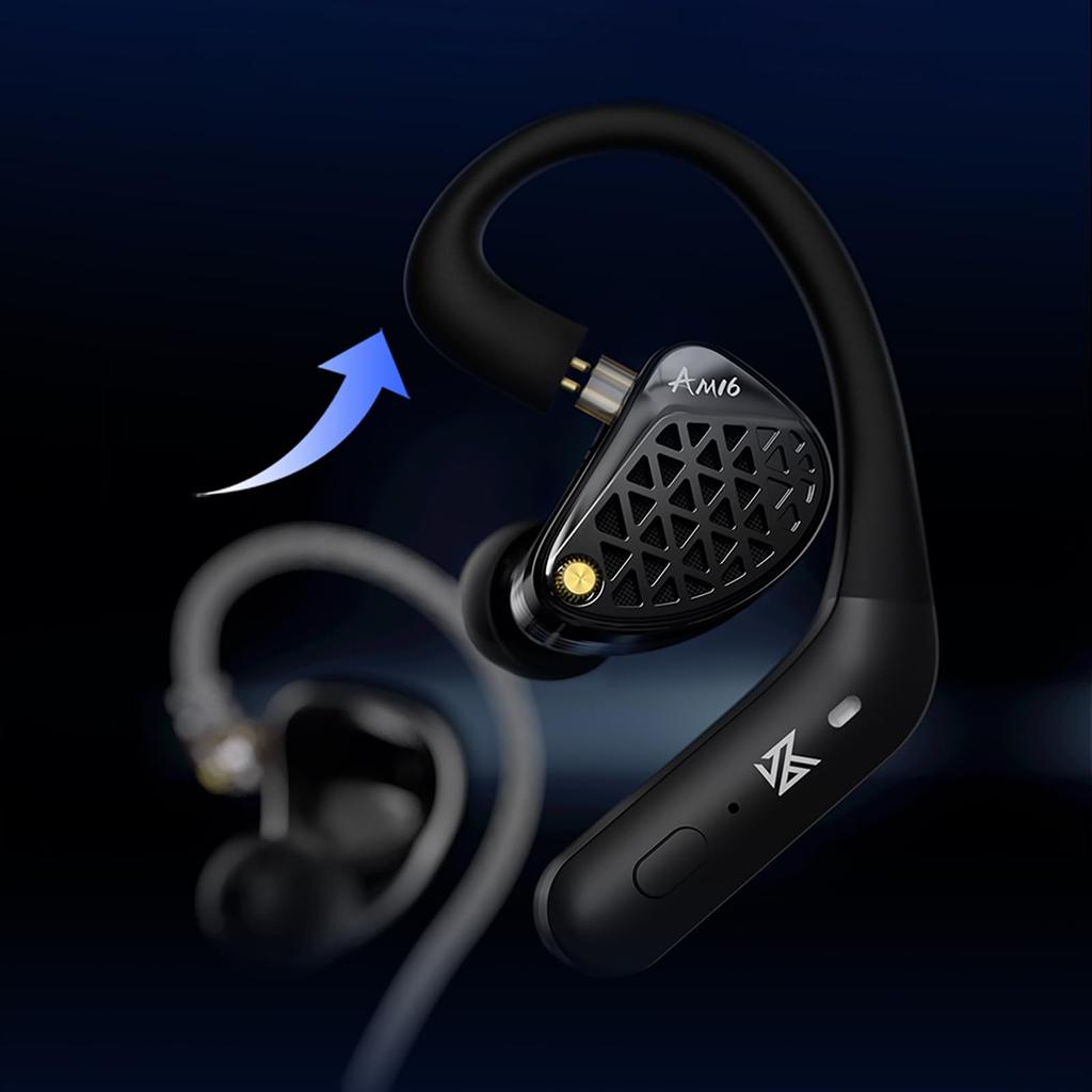 Linsoul KZ AM16 Чистая арматурная (BA) Высококлассные китайские внутриканальные наушники воспроизводят звук высокой плотности, недостижимый с динамическими драйверами,