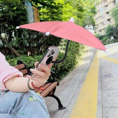 Магнитный зонт для телефона для iphone 15/14/13/12 Pro/Pro Max Антибликовый солнцезащитный козырек Защитная крышка Вращение 360° Мини-зонт 24 см