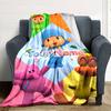 Pocoyo Customize Text Blanket Lightweight Customizable Blanket Soft Warm Cozy Suitable for Bed Office Chair Bedding Living Room All-Season Use