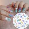 Colorful Translucent 3D Nail Charms Marine Design Multiple Shapes Nail Art Decorations Resin Resin Nail Decorations