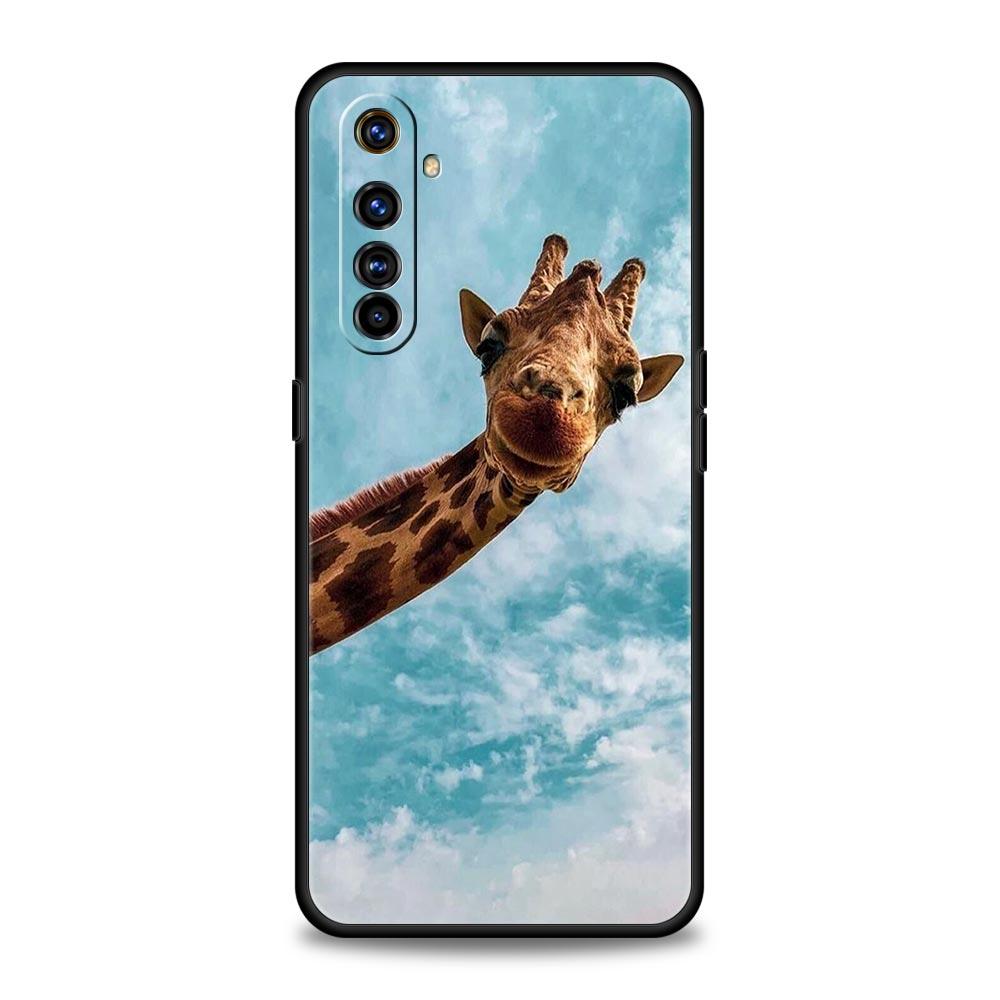 Иллюстрация жирафа Чехол для телефона Для Realme 12 11 10 9 8 5G 7 6 GT5 GT3 GT2 Pro C21 C11 C25 C35 Для Realme GT Neo 2 3 3T 5 Чехол