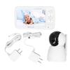 Video Baby Monitoring Camera 5 Inch Rotating Two Way Talk Night Vision Voice Activation HD