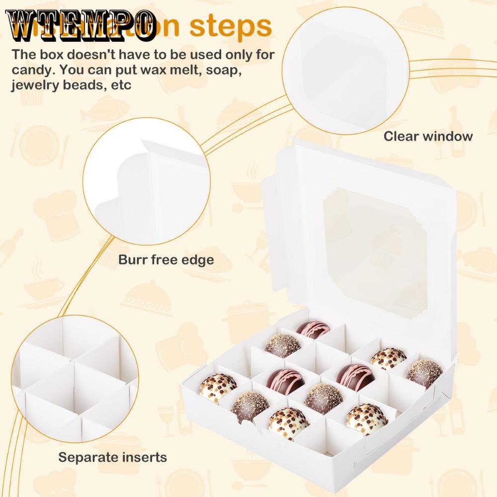 15 шт. Подарочная упаковочная коробка с окном, подарочные коробки с 16-секционным разделителем и функцией быстрой сборки, витрина для хранения ювелирных изделий, презентация