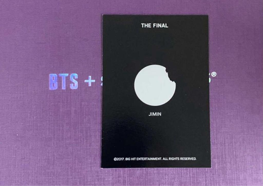 [USED] BTS Official Wings Tour Final Special Trading Card Jimin