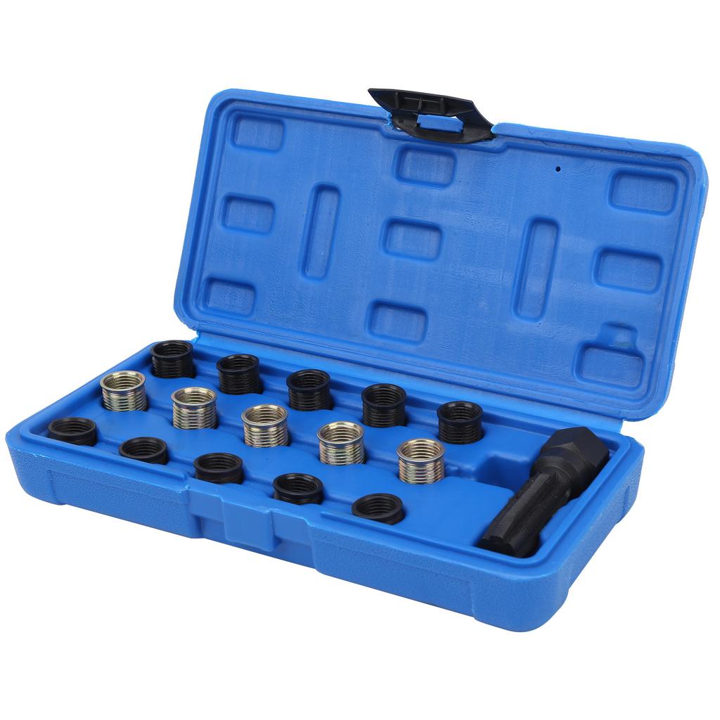 M14x1.25 Plug Thread Repair Tool Screw Tap Portable Carbon Steel Rethread Kit Plug Thread Reamer