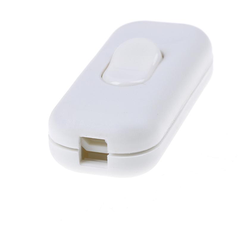 1Pc On/Off Inline Switch Inline Table Lamp Desk Light Cord Cable Switch 250V 6A