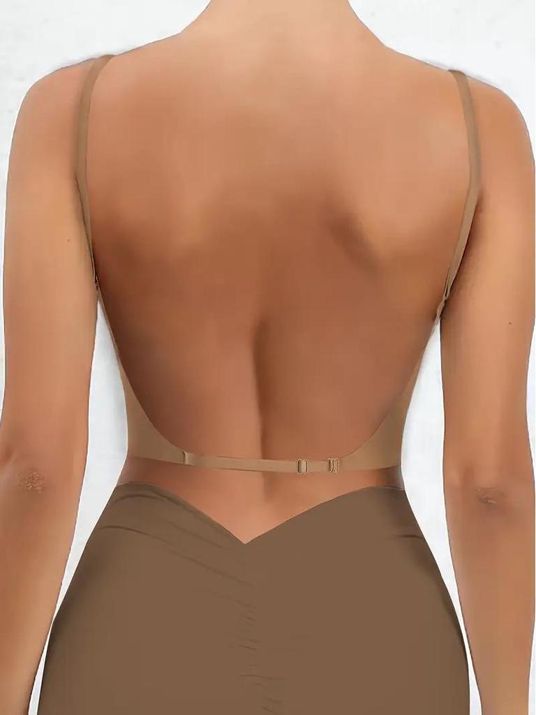 8-цветный бюстгальтер пуш-ап Temu с глубоким U-образным вырезом на спине и множеством способов ношения