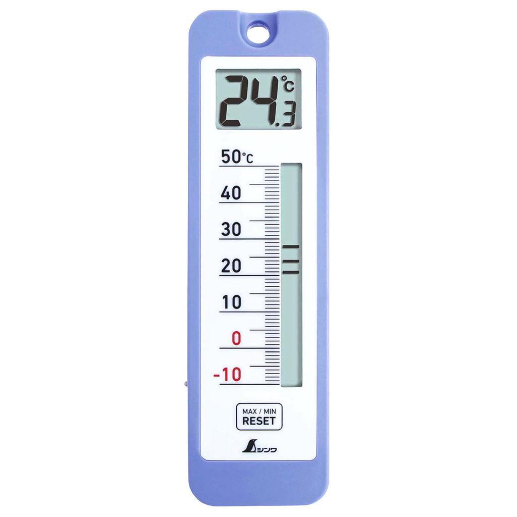 Shinwa Sokutei Digital Thermometer D-10, Minimum Waterproof Type 73043