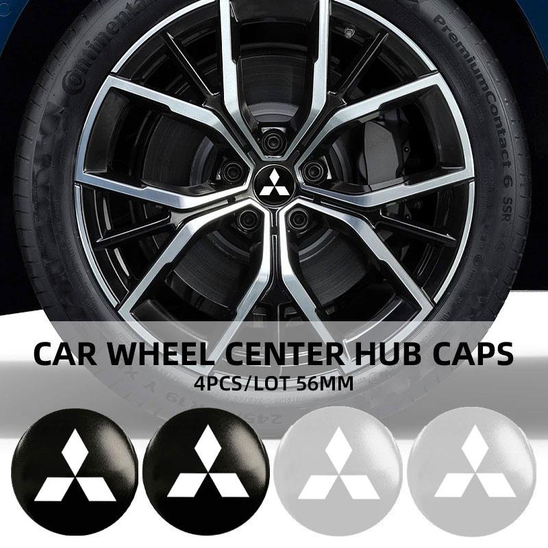 Car Wheel Center Hub Cap Rim Cover Emblem Stickers for Mitsubishi Pajero Sport Eclipse Cross L200 Colt Delica Ralliart Triton