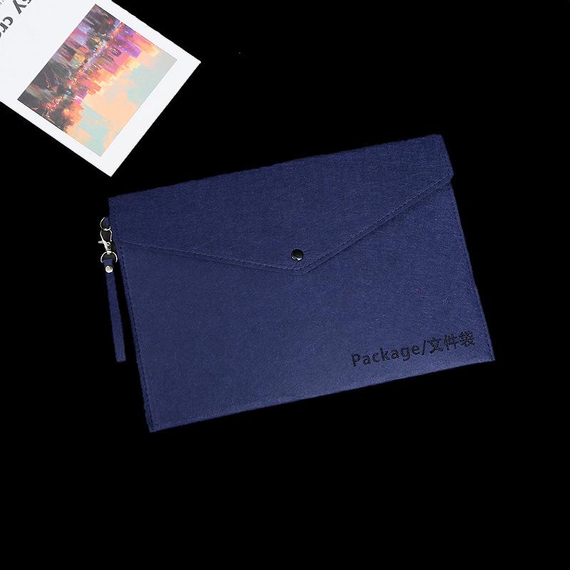 A4 Felt Document Bag for Students – Large Capacity Folder with Express Delivery for Test Paper Organization