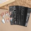 Star & Stripe Nail Stamping Plate Stainless Steel Nail Template Print Tool  for Women