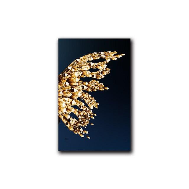 Яркий цвет крылья бабочки скандинавский скандинавский холст хлопок картина Золотая бабочка ретро комната декоративный настенный постер