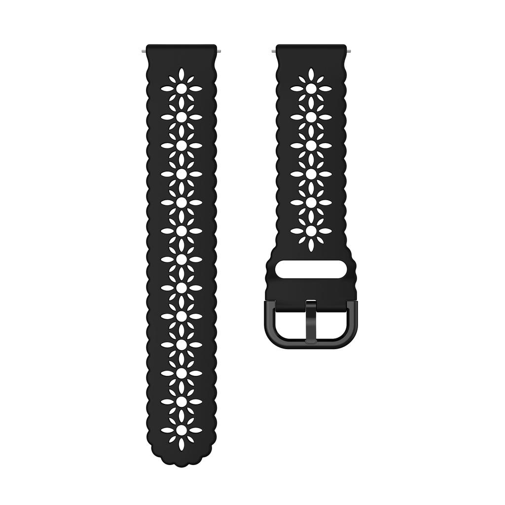 Ремешок для часов 20 мм 22 мм цветочный силиконовый ремешок для Samsung Galaxy Watch Series ремешок для часов Garmin Venu Vivoactive 5/4/3 Forerunner 165 245