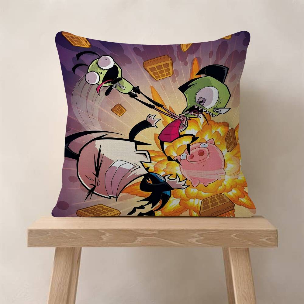 Invader ZIM Мультяшный Фильм Наволочка Мультяшный Подарок Чехол на Подушку Спальня Дом Диван Стул Сиденье Декор Наволочка