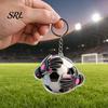 Key Holder Keychain Pendant, Football Goalkeeper Gloves Ball Design Chain, Realistic Sports Accessory for Fans Backpack Chain