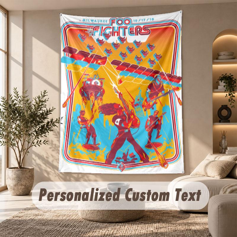 Wall Hanging Tapestry Art Cloth Bedroom Room Background DecorFoo Fighters