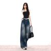 11ss | American old retro denim trousers mopping the floor lazy washed loose and versatile spring and summer new models