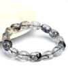 Браслет Hongchu Crystal из натурального черного мерцающего бриллианта неправильной формы  Браслет с черными сверкающими бриллиантами неправильной формы в виде бочонков