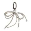 Lovely Pearl Beaded Bowknot Keychain Pendant Bag Phone Pendant Women Backpack Handbag Charm Lovely Hangings Decoration
