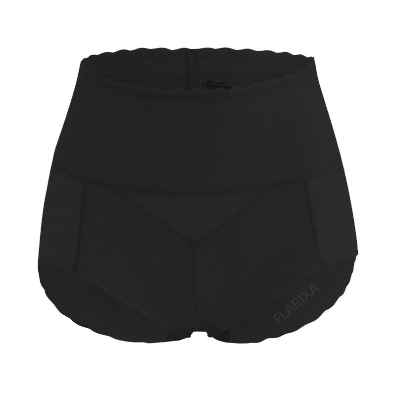 Flarixa Женские сексуальные кружевные трусики с высокой талией, трусы с контролем живота, цветочная перспектива, нижнее белье, женские полые прозрачные трусы