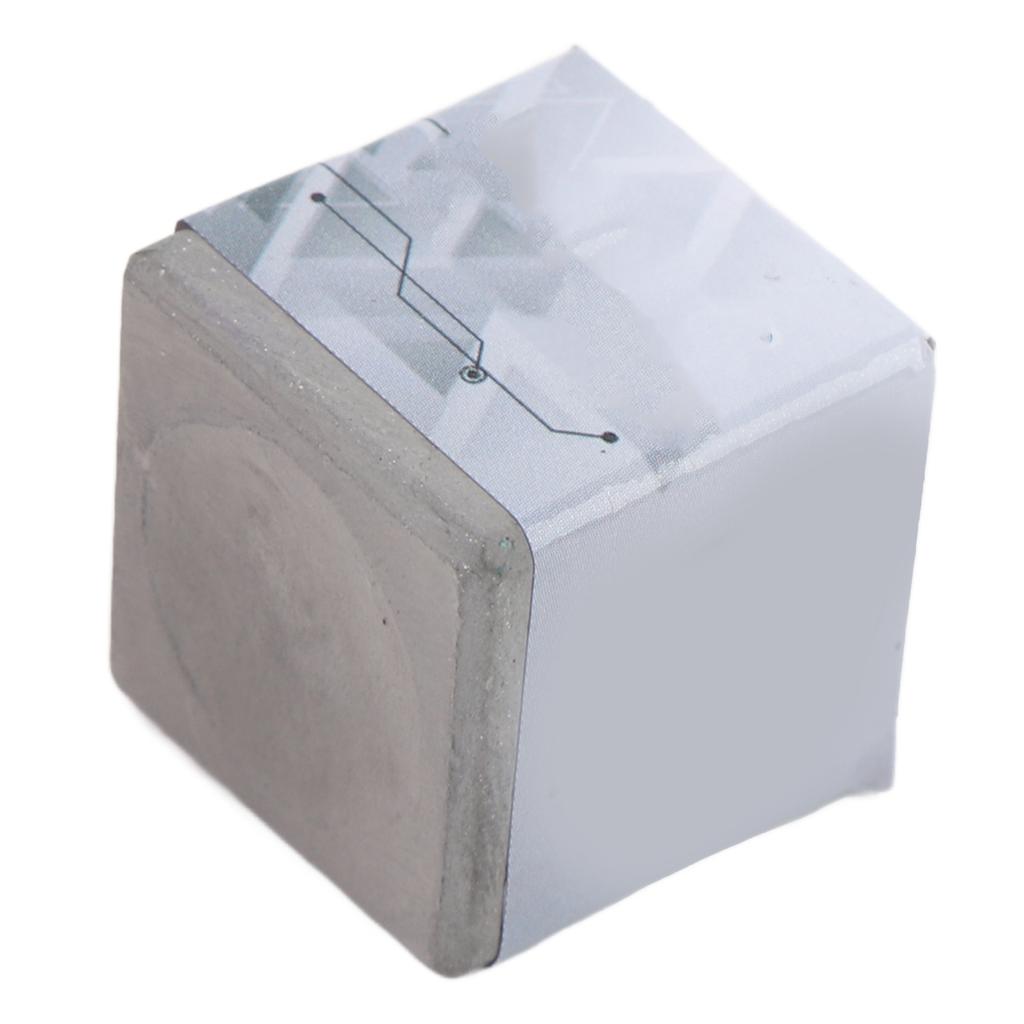 Мел для бильярдного кия профессиональный портативный безопасный мел для бильярдных палок для обучения игровому серому цвету