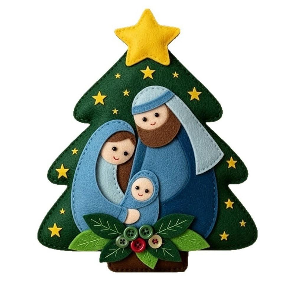 Star Shape Jesus Hanging Ornament Home Decor Christmas Decorations Christmas