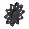 Anxiety Relief Rotating Toy Portable Sun Shaped Fingertip Rotation Toy for ADD ADHD Christmas Black