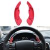 2Pcs For Honda Accord 13-18 Aluminum Red DSG Paddle Shifters Extensions Trim Decor