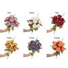 7 Heads Simulation Flower Rose Silk Petals Faux Flower Rose Artificial Flowers  Home Decoration